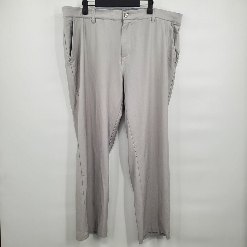 Adidas Golf Pants Trousers Men Size 40 X 30 Athletic Casual Straight Cut Khaki